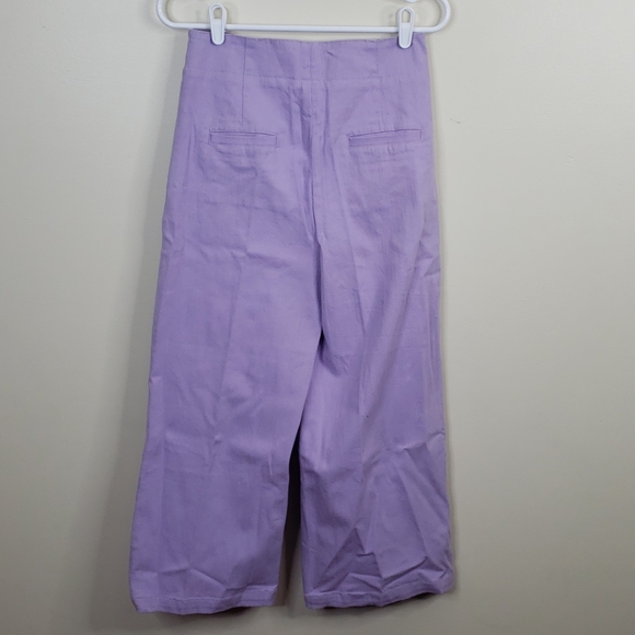 ASTR THE LABEL Nixon Wide Leg Lilac Pants - Picture 3 of 4